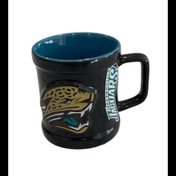 Jacksonville Jaguars NFL 1999 Embossed Logo Ceramic Mug. LNWOT - Picture 1 of 4